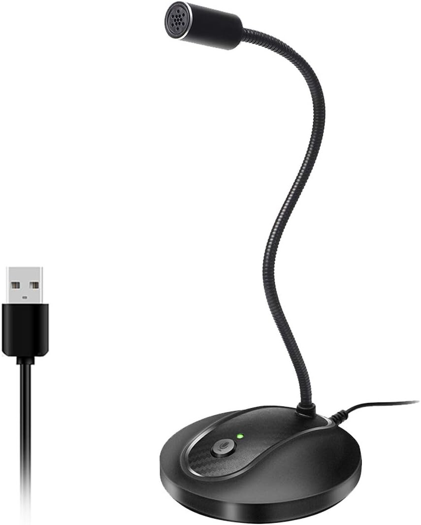 Jounivo Voice Microphone 360 Gooseneck Design Omnidirection  