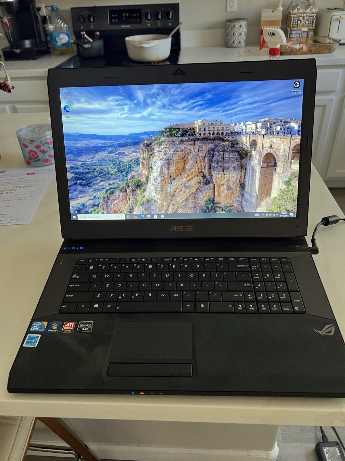 Asus ROG G73JH Core 17.3 Inch i7 - 12GB RAM 256 SSD Gaming Laptop Please Read