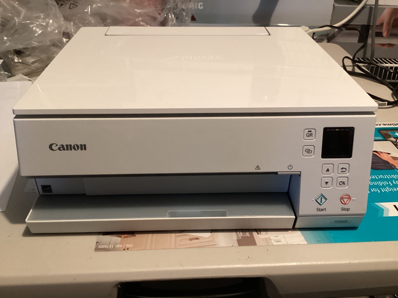 Canon Pixma TS6320 Inkjet All-In-One Printer - White