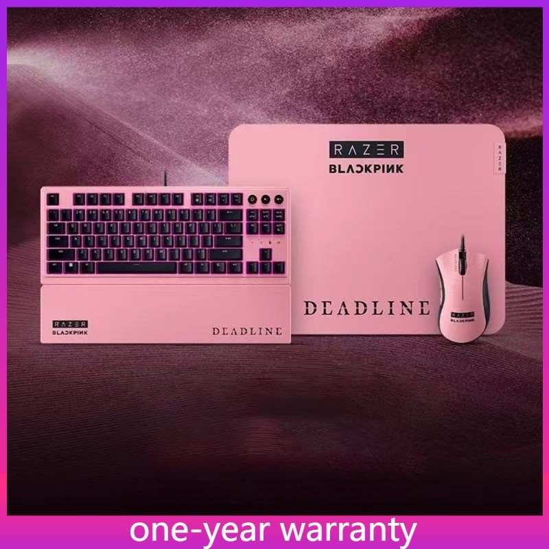 Kuromi Razer X BLACKPINK DeathAdder Gaming Mouse & Mechanical Keyboard & Mouse P
