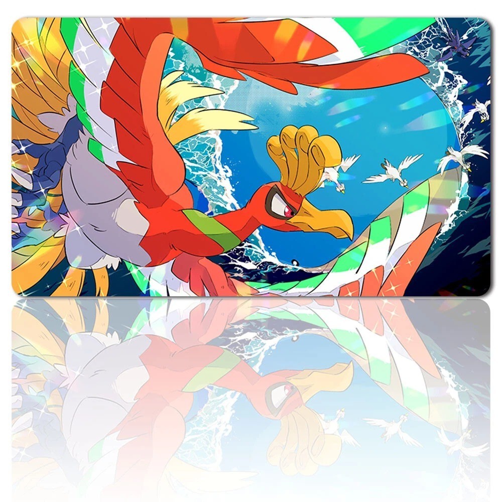 512359 - Board Game Pokemon Ho-Oh Playmat Gaming Mouse Pad Desk Accessories