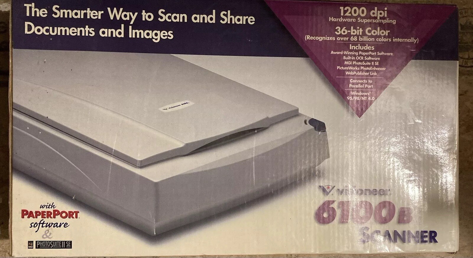 Visioneer PaperPort 6100B Flatbed Scanner