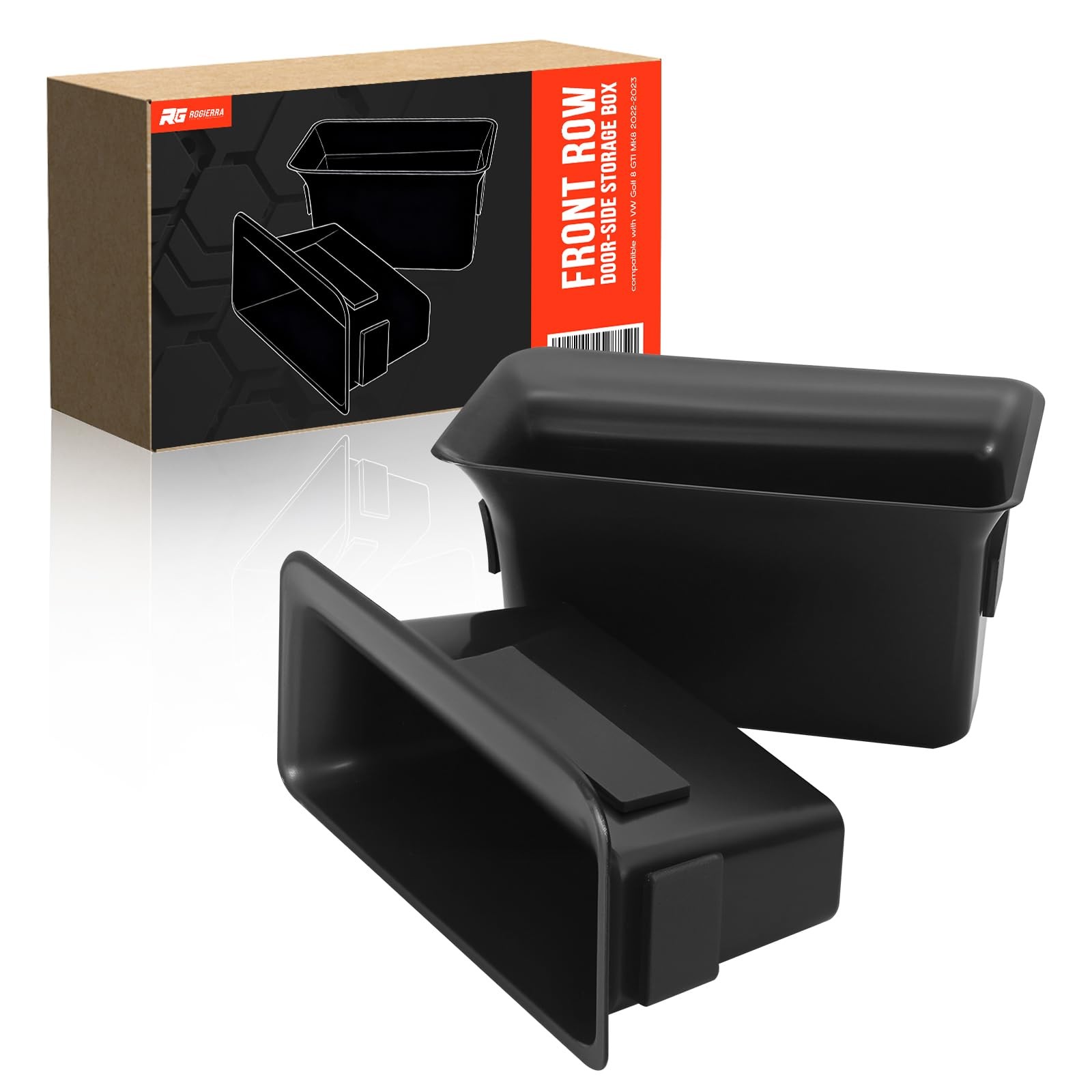 VW Golf 8 GTI MK8 2022-2023 Front Door Storage Box Organizer Tray Phone Conta...