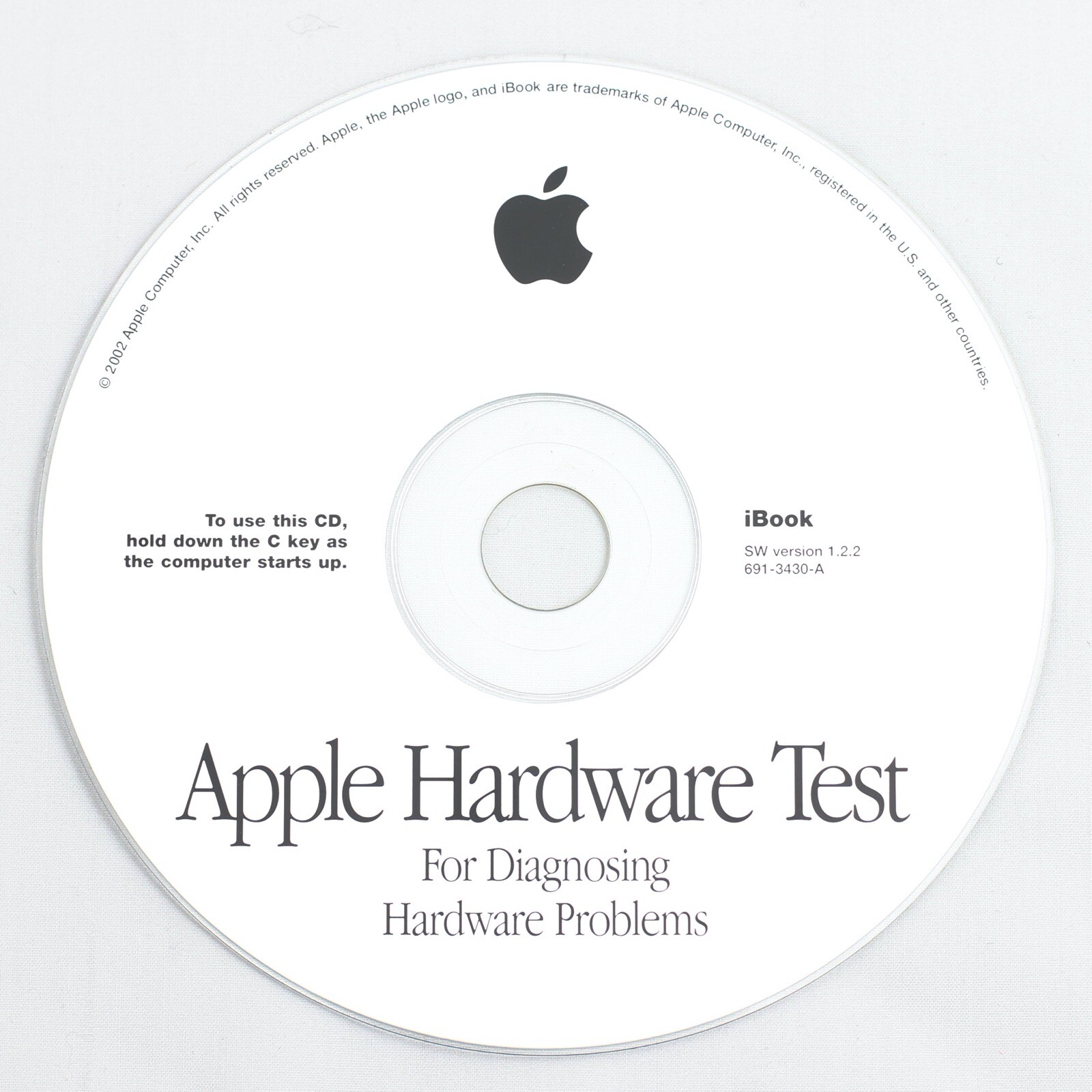 Apple iMac Early/Summer 2001 PowerMac4,1 Apple Hardware Test Diagnostic Disc