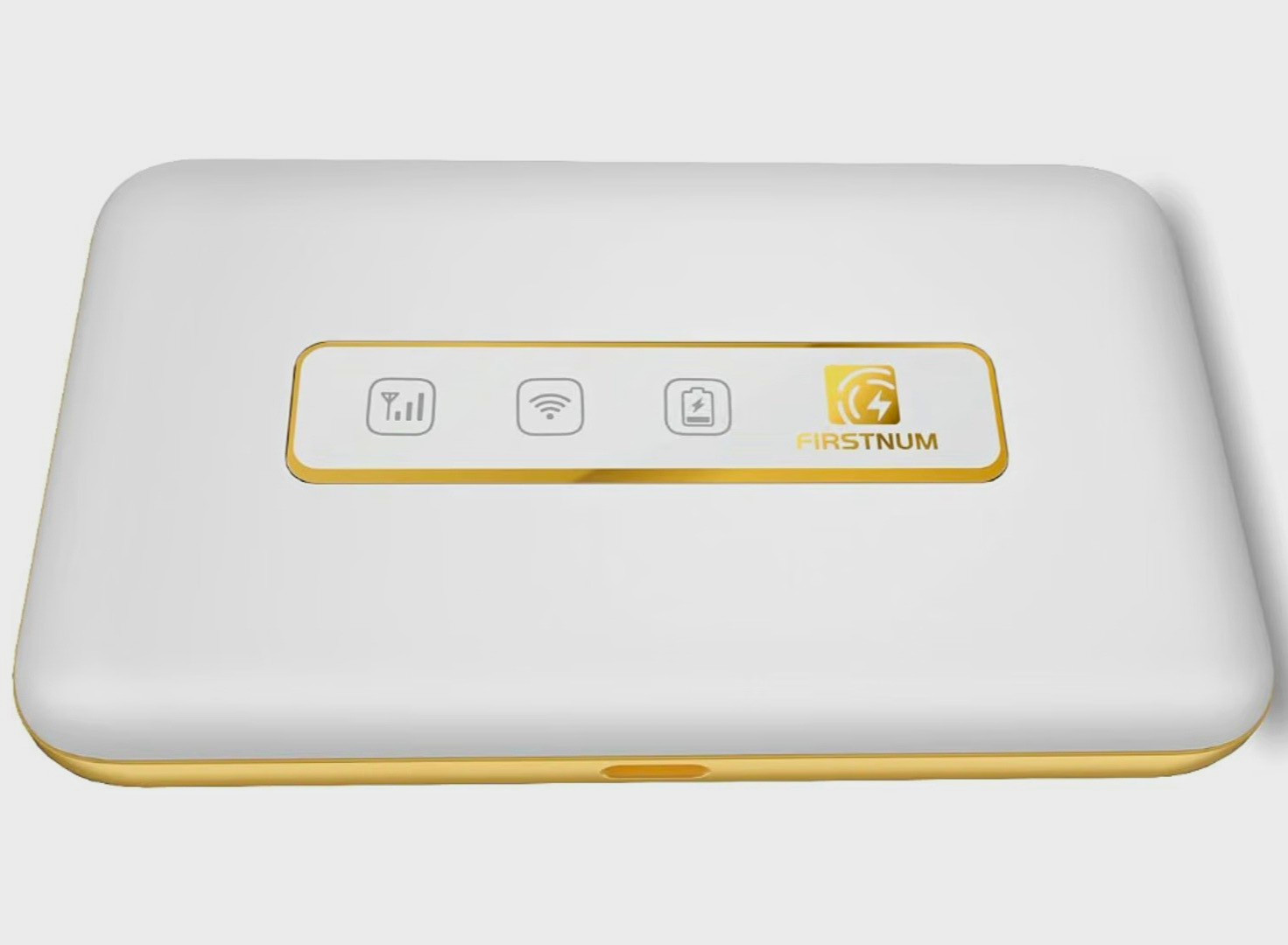 FIRSTNUM M5 4G LTE Unlocked Wi-Fi Hotspot Modem eSIM 10 Devices 7Hr White