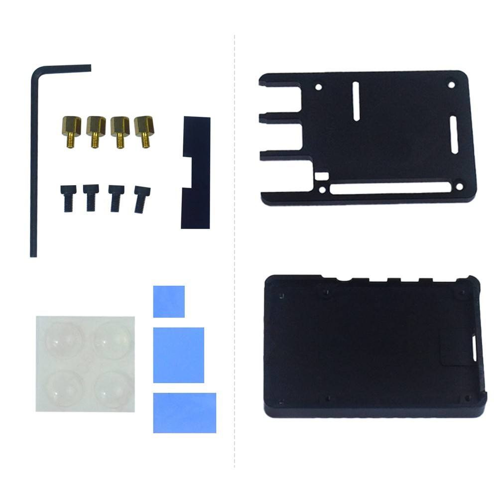 Aluminium Case Enclosure Tapes Tapes For Raspberry Pi 4 Ultra-thin CNC Model B