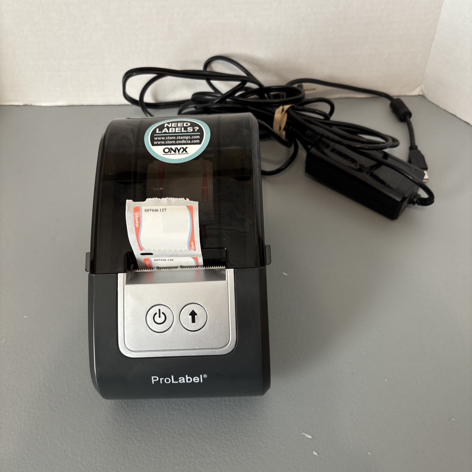 Stamps.com ProLabel Thermal Shipping Label Printer P2 Gray tested