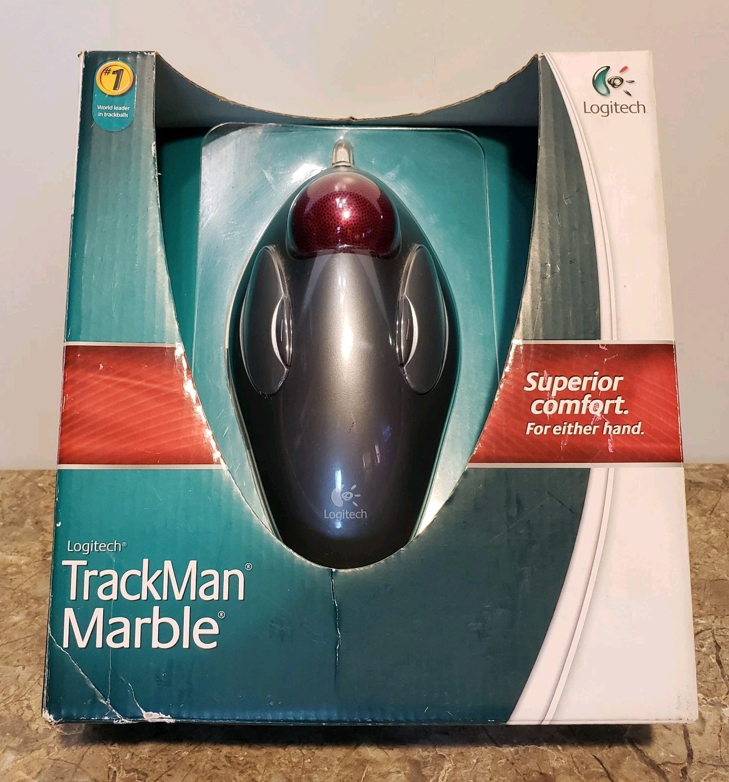 Logitech Trackman Marble Trackball Mouse 4 Button - Brand New in Box 810-000767