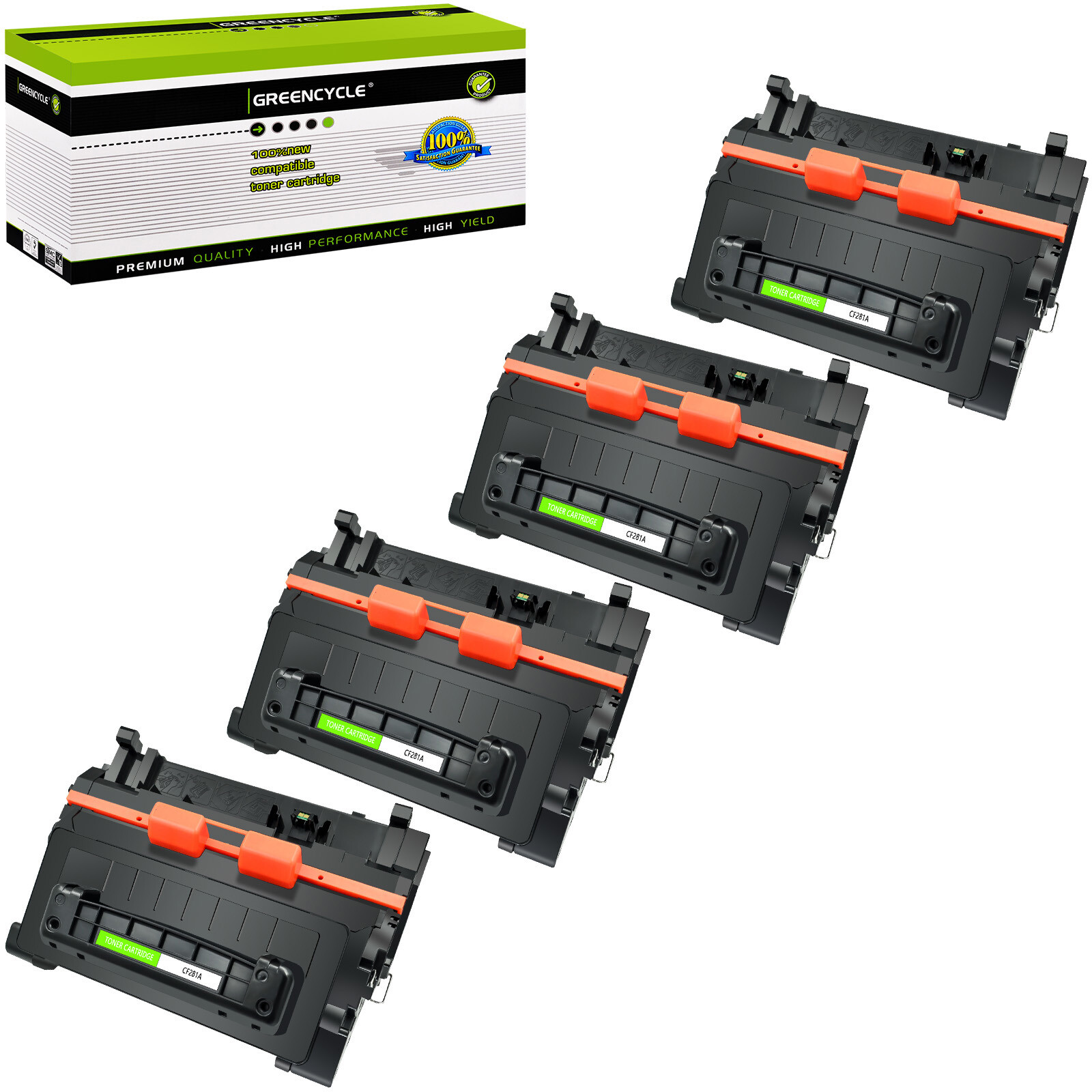 4PK CF281A Toner Fits for HP 81A LaserJet Enterprise M604n M604dn M630h M630dn