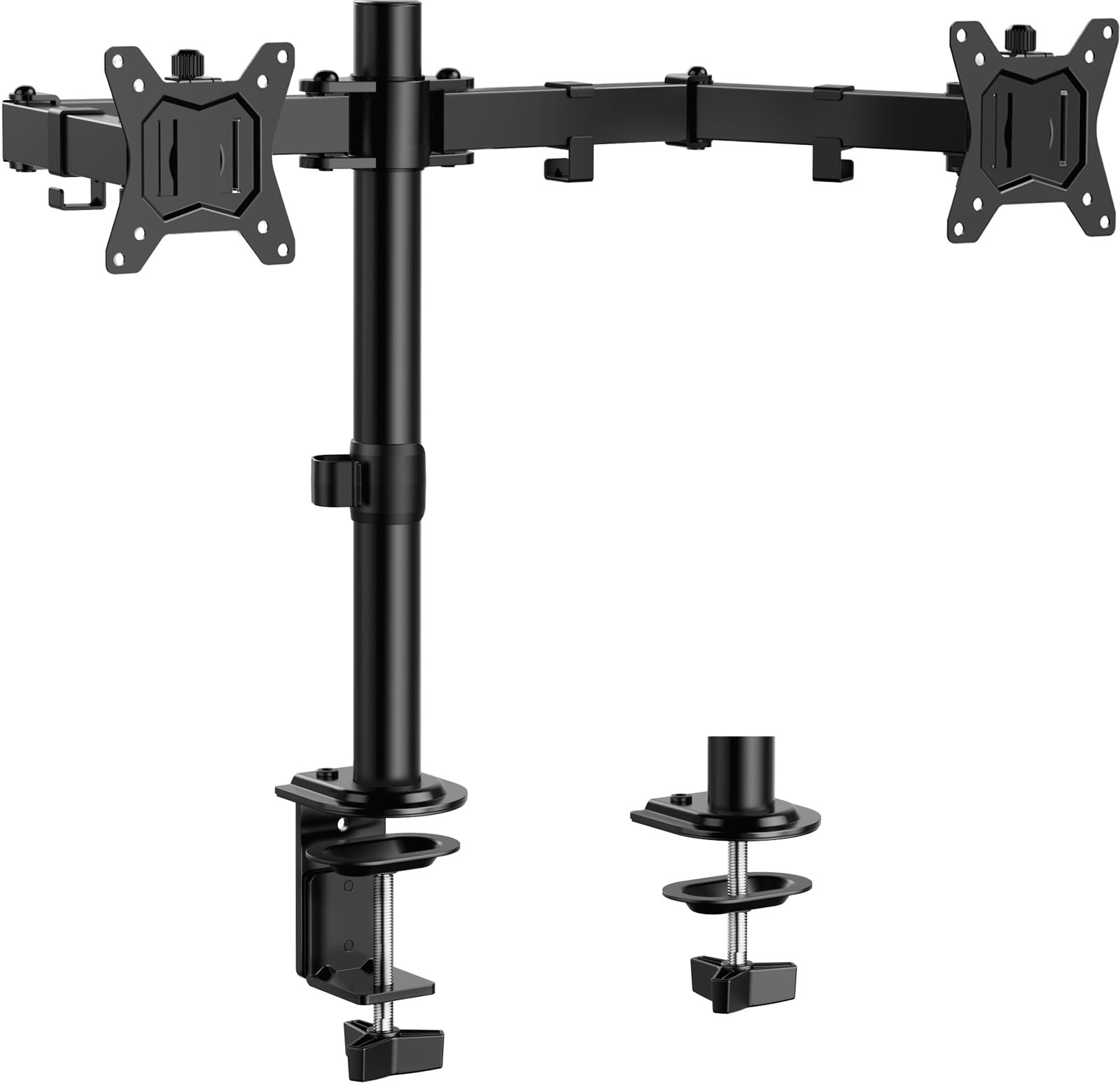 ErGear Dual Monitor Stand, Heavy Duty Adjustable 13" - 32", Black