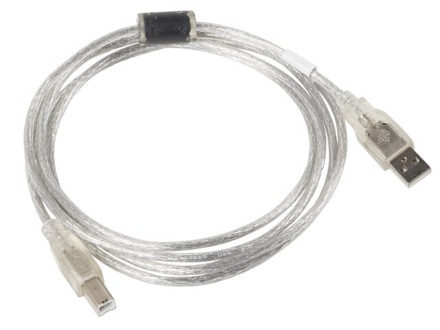 Shielded USB Cable With Ferrite Core For Sensitive Scanner USB 2.0 USB-A Cable
