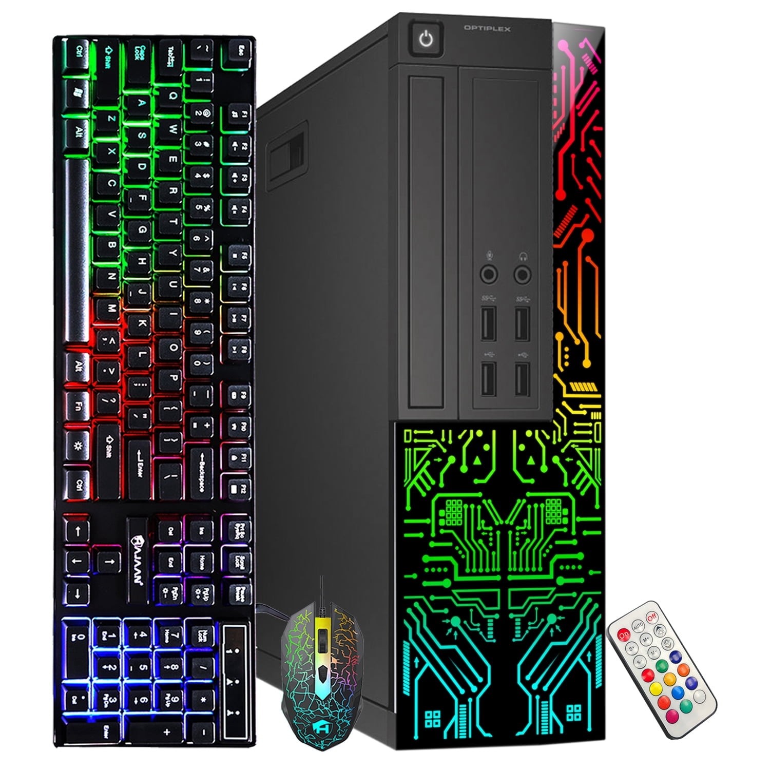 Dell OptiPlex Customized RGB Lights Intel i5 Quad-Core Processor 512GB SSD