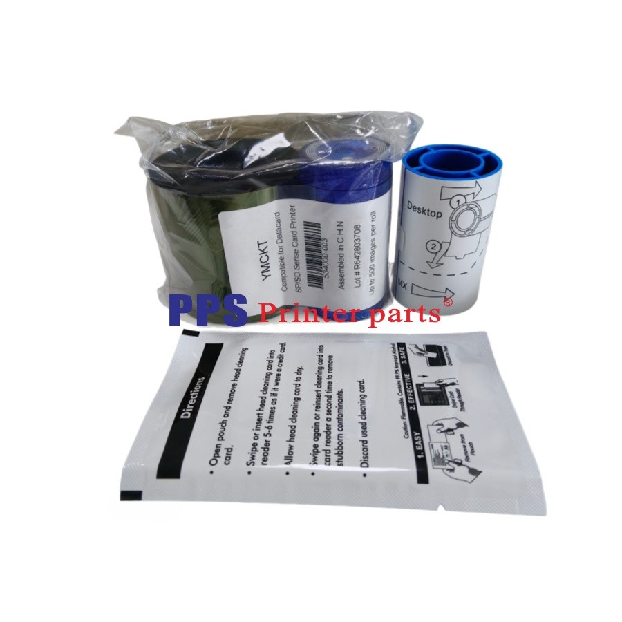 534000-003 Color Ribbon YMCKT 500 Images Fits For Datacard SP SD Series Printer