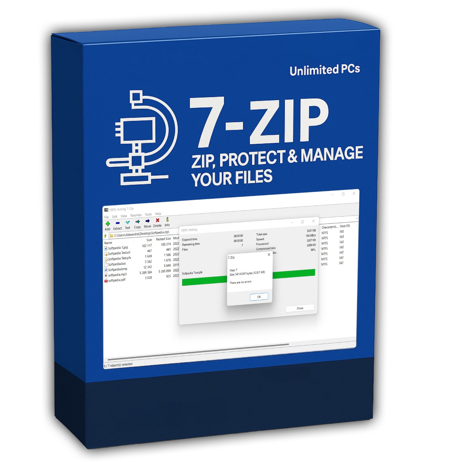 Ultimate 7-Zip Pack (File Archiver) (Windows + MacOS + Linux) (USB or DVD)