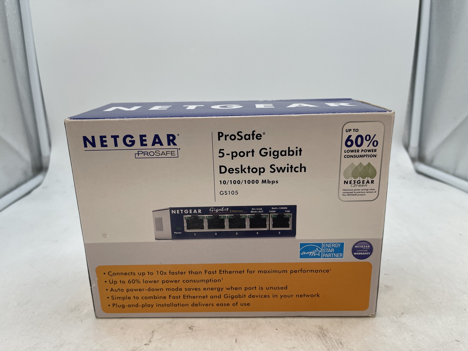 Netgear ProSafe 5-Port Gigabit Ethernet Switch GS105 GS105NA - 