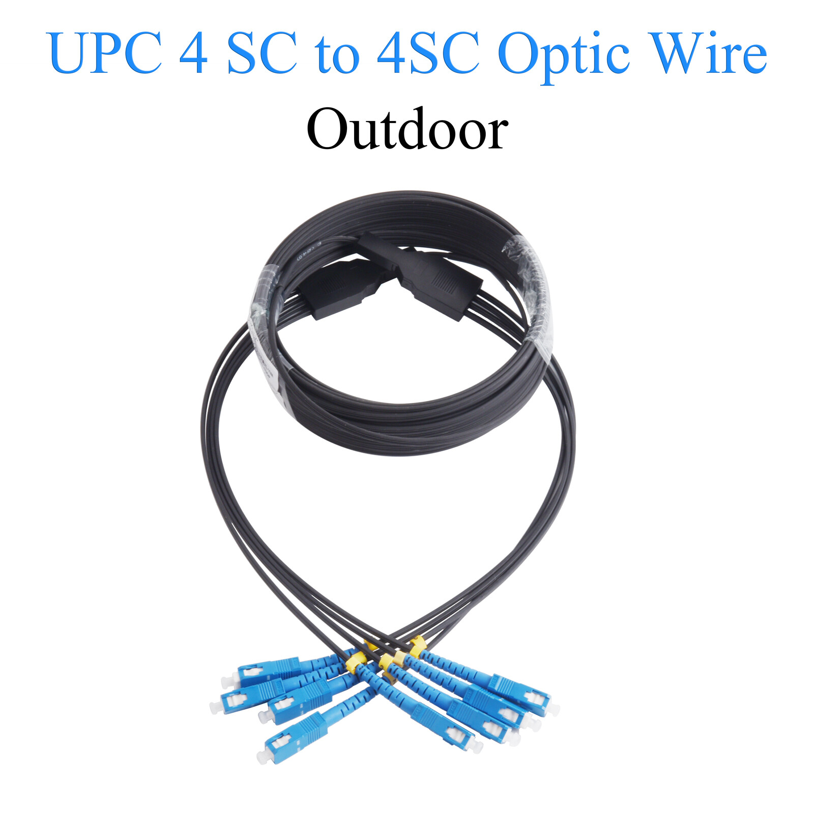 UPC 4SC to 4SC Fiber Optic Wire Single-mode 4-core Outdoor Cable Simplex 60-300M