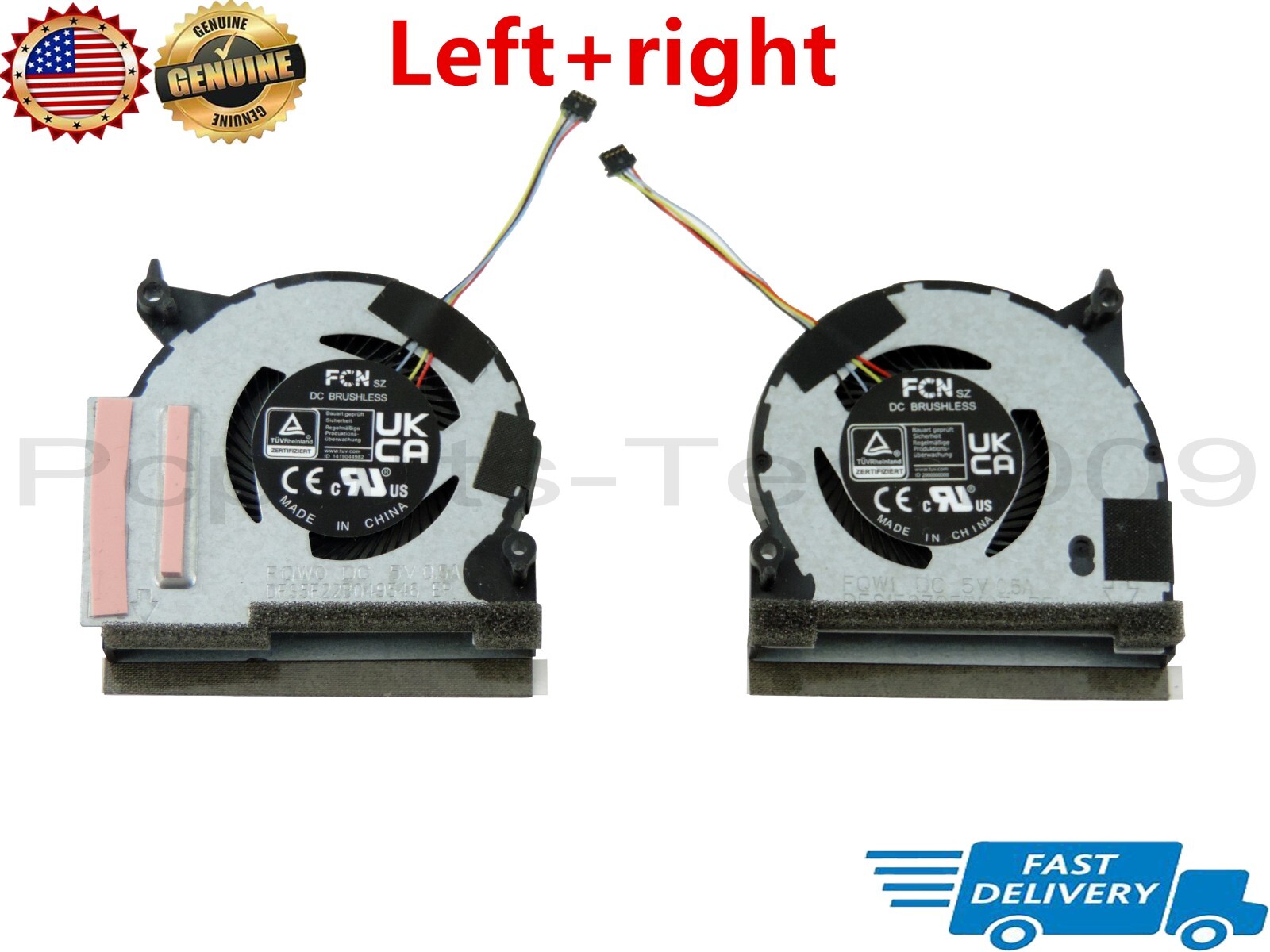 Left Right Cooling Fan For Asus ROG Ally RC71L Handheld Console Replacement