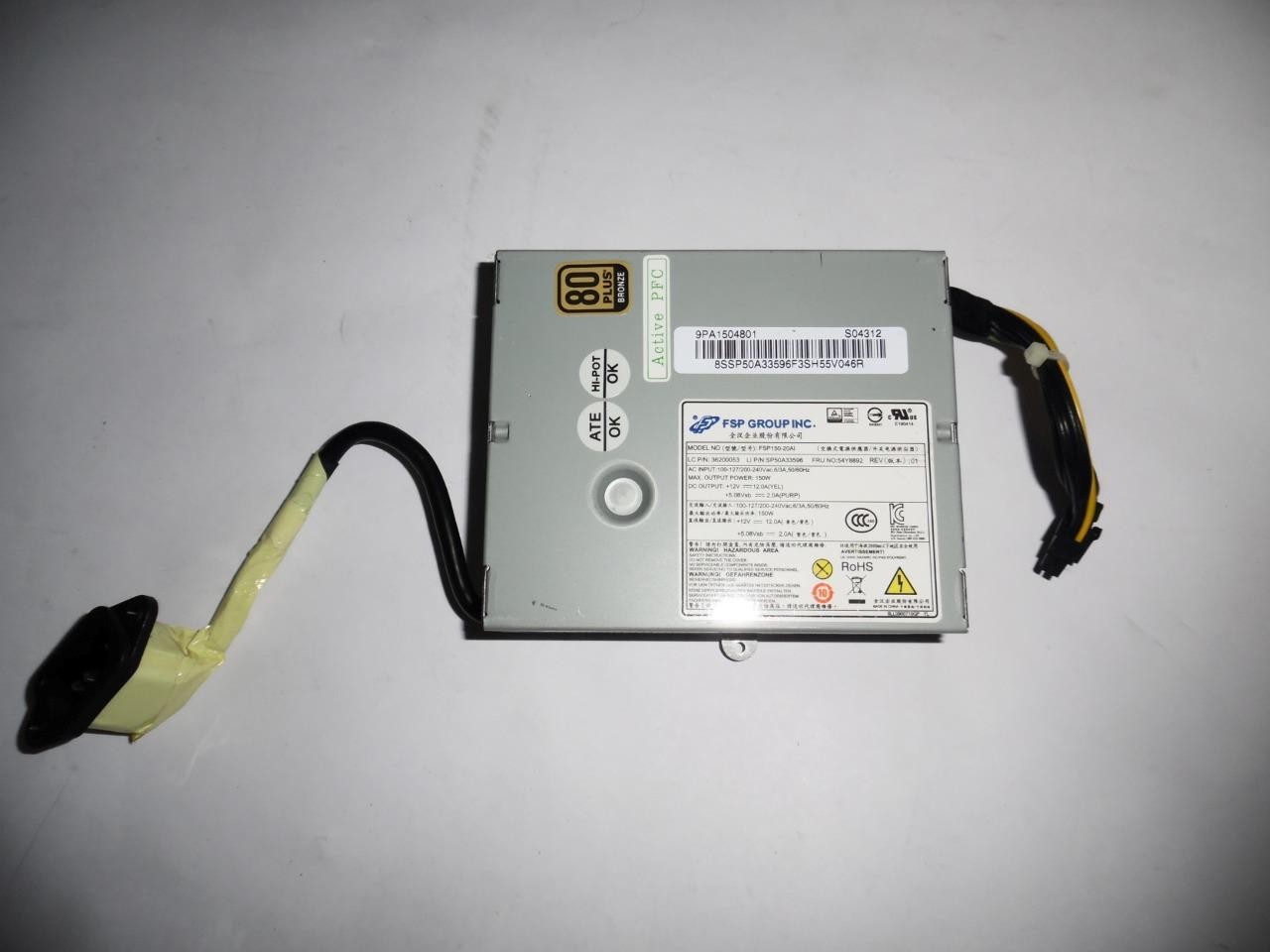 FSP Group FSP150-20AI 150W Power Supply 54Y8892 for Lenovo ThinkCentre (V6394)