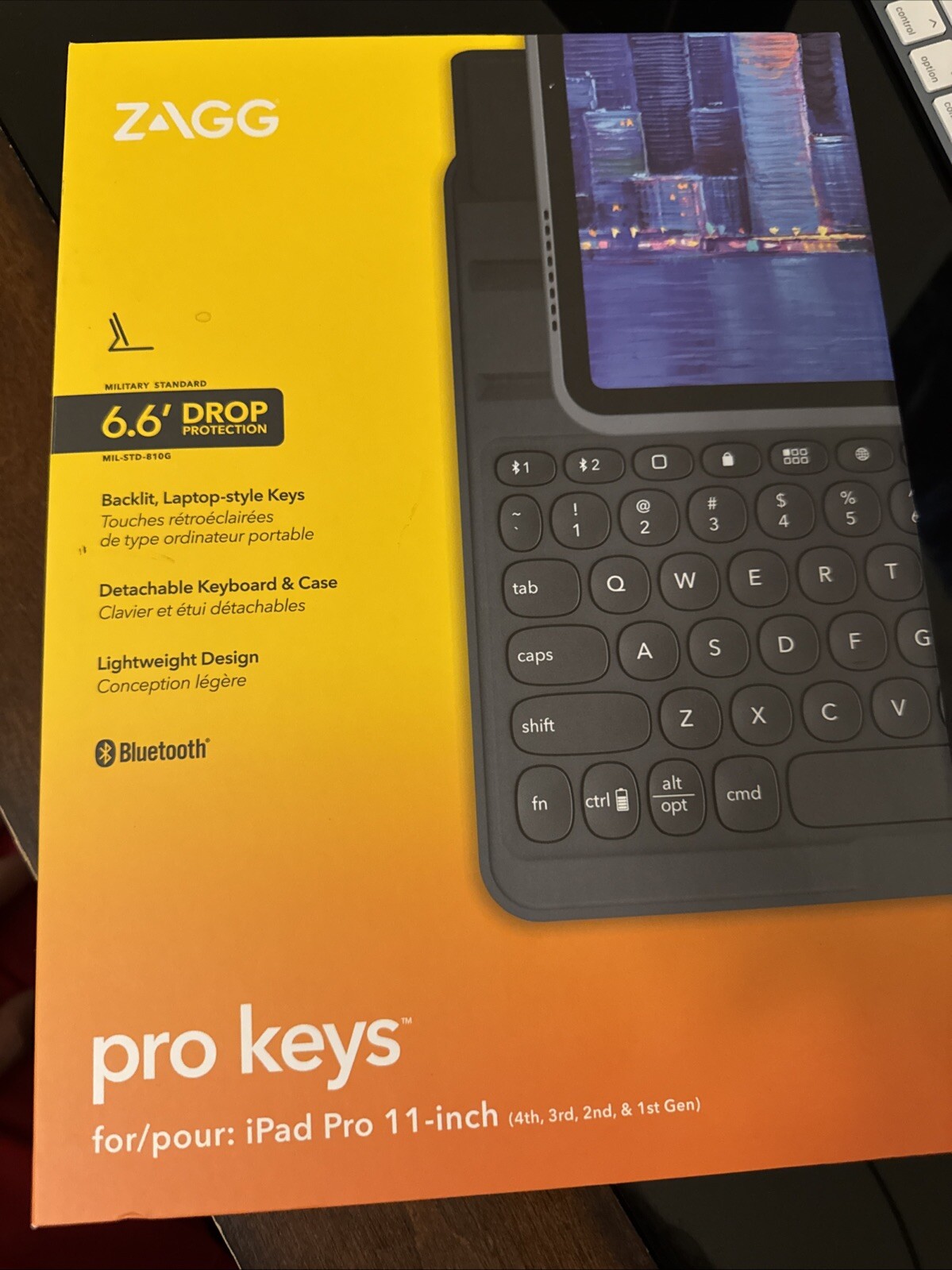 ZAGG Pro Keys Wireless Keyboard w/ Detachable Case for iPad Pro 11", iPad Air 11