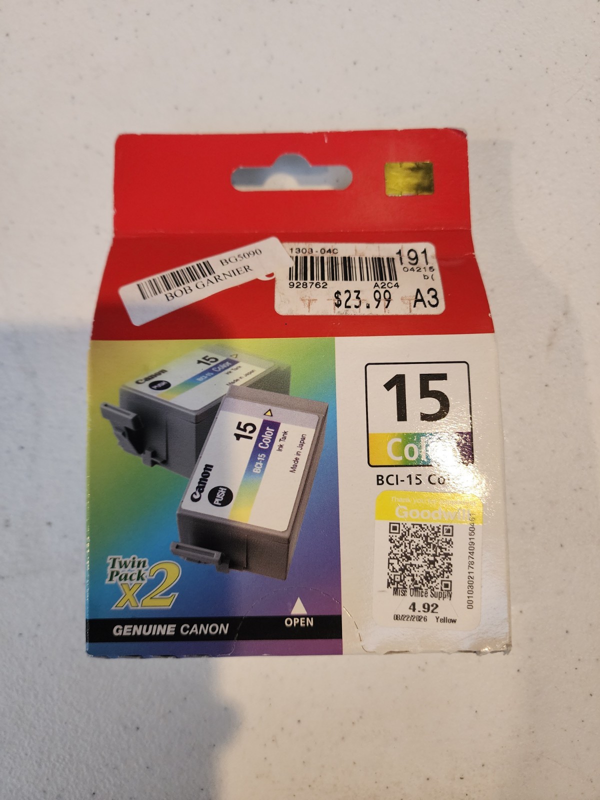 Canon BCI-15 Color Twin Pack Printer Ink (11)
