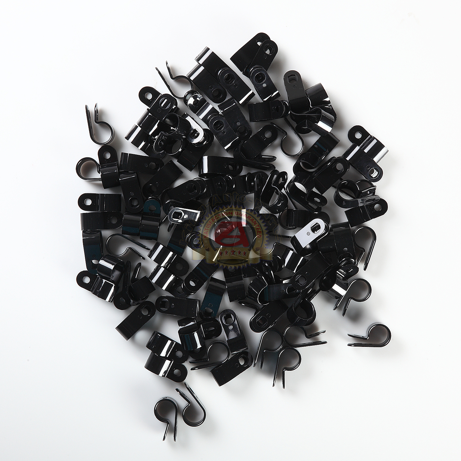 100 PACK 1/2" CABLE CLAMPS BLACK UV RESISTANT HOSE WIRE ELECTRICAL CC500