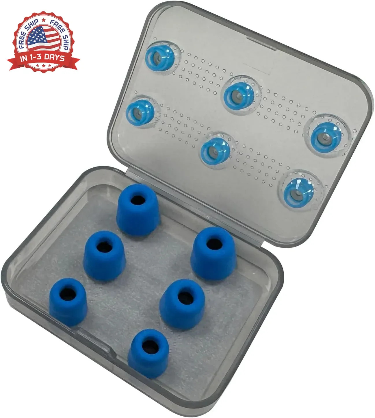 CS02 Memory Foam Earbud Tips Soft & Bouncy, Premium Replacement Foam Tips (3 Pai