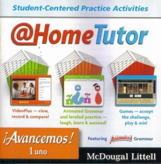 McDougal Littell: Avancemos 1 At Home Tutor PC MAC CD learn spanish study tool