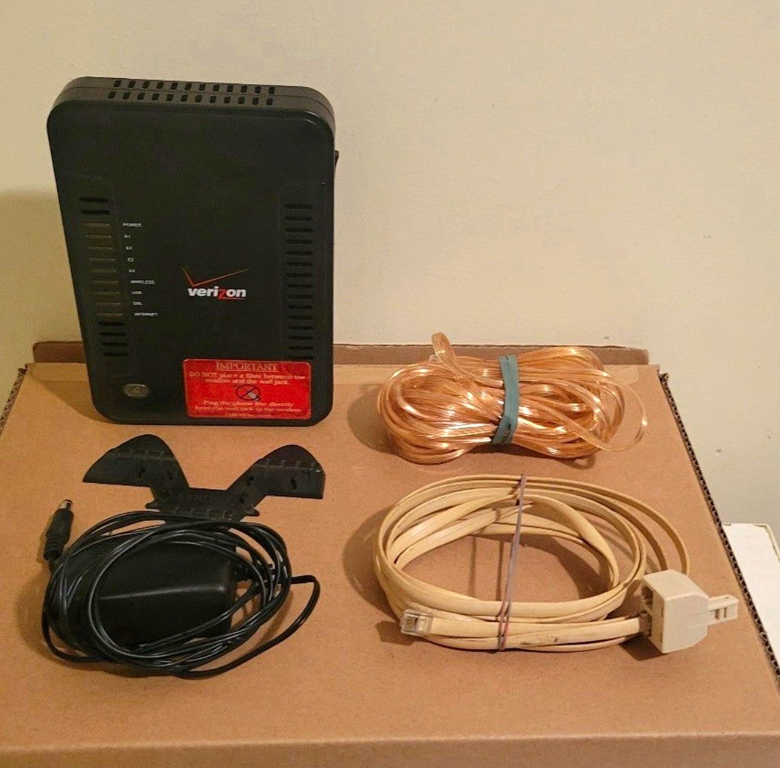 Westell A90-750015-07 ADSL2+ Wireless Modem Router 4-Port 24Mbps Black | Verizon