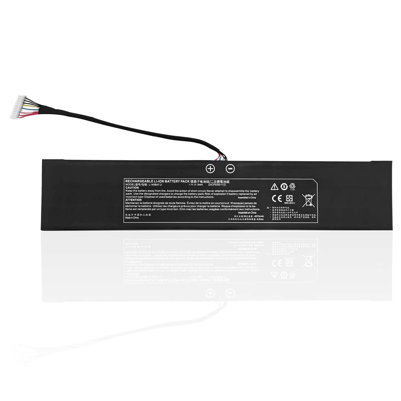 NEW L140BAT-2 36Wh 7.7V Battery For Gigabyte Clevo Laptop 6-87-NS70S-72B00