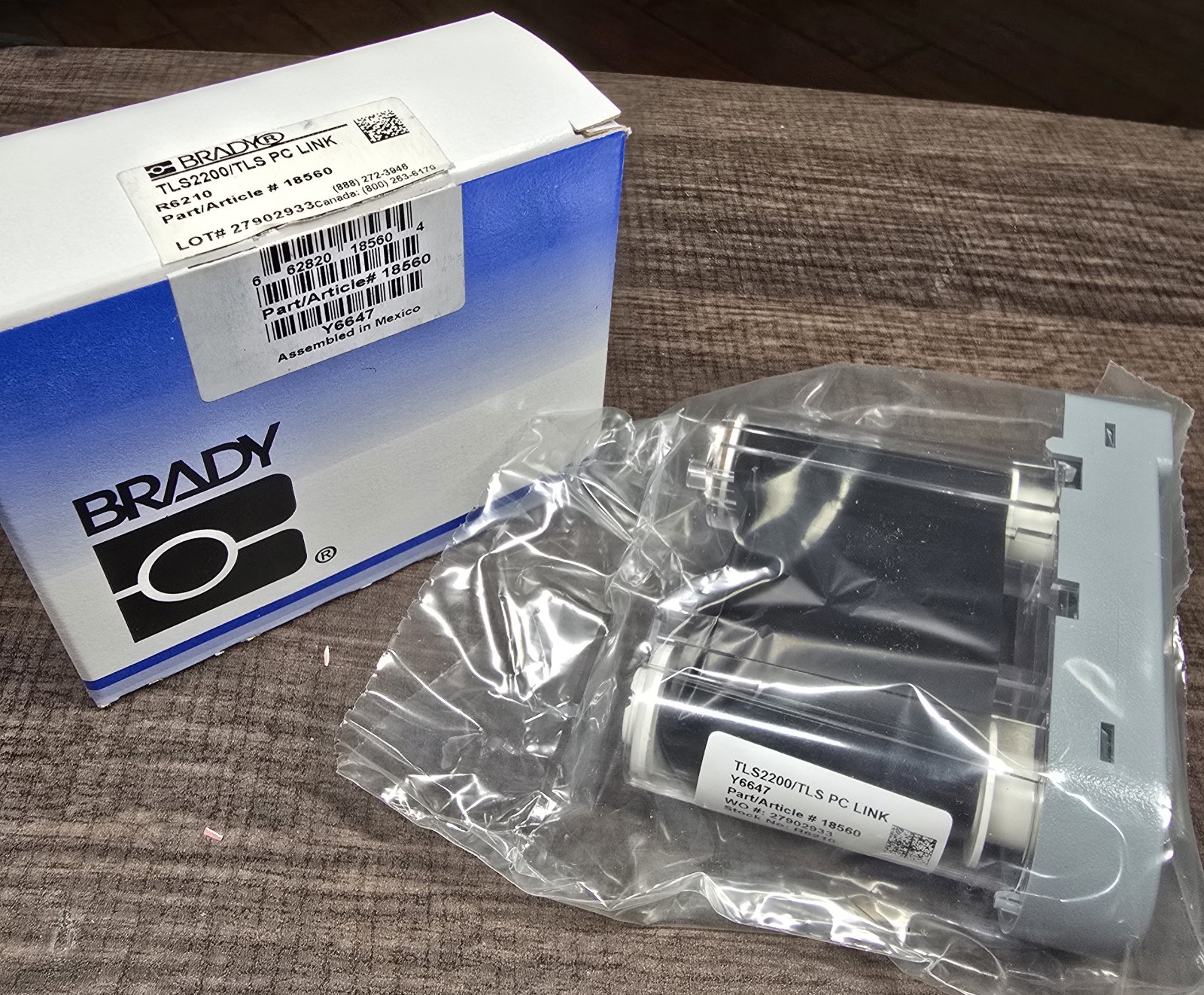 Brady R6210 Black Thermal Transfer Ribbon 2"x75' for TLS2200, PC LINK, M6