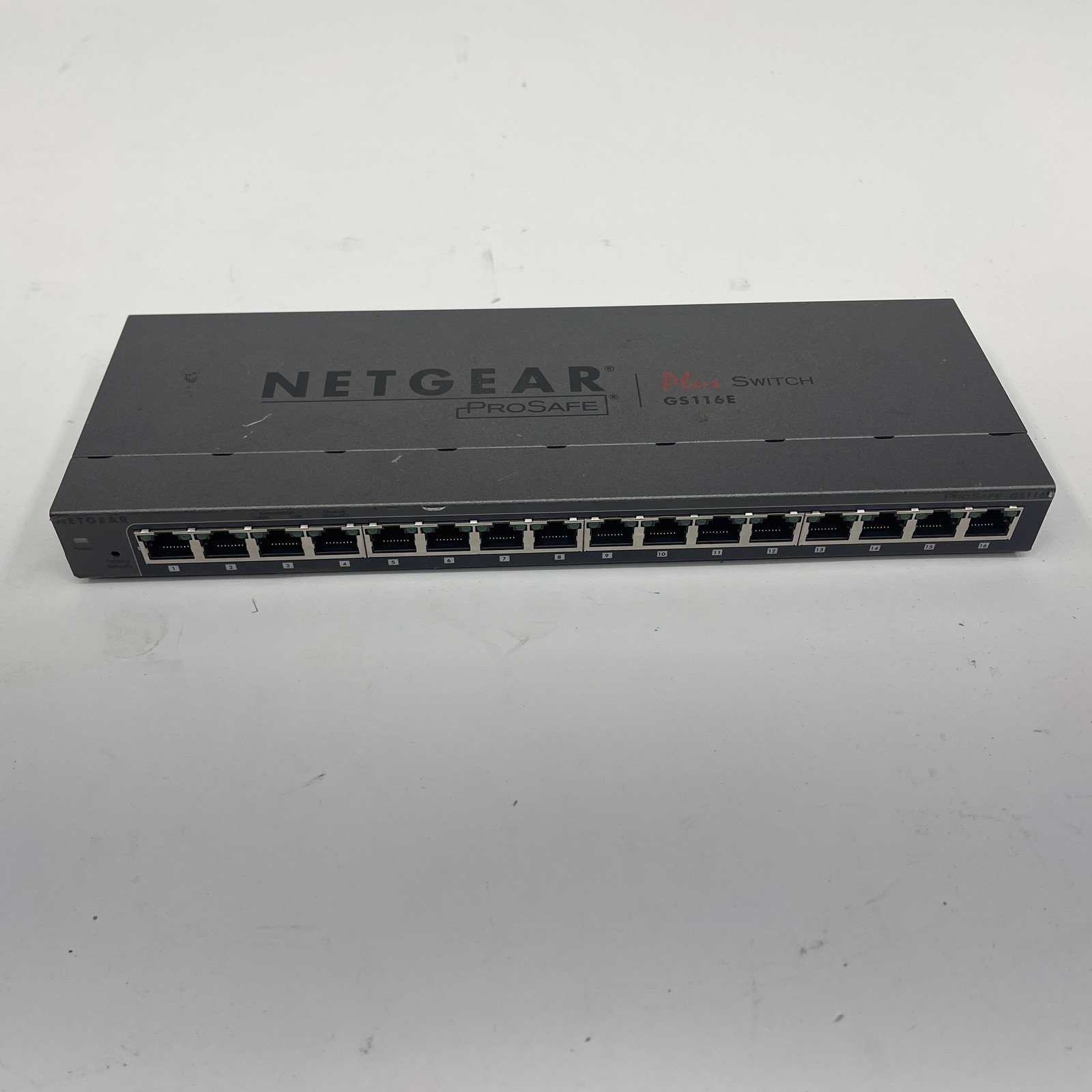 NETGEAR ProSafe Plus GS116E 16-Port Gigabit Ethernet Managed Switch Power Tested