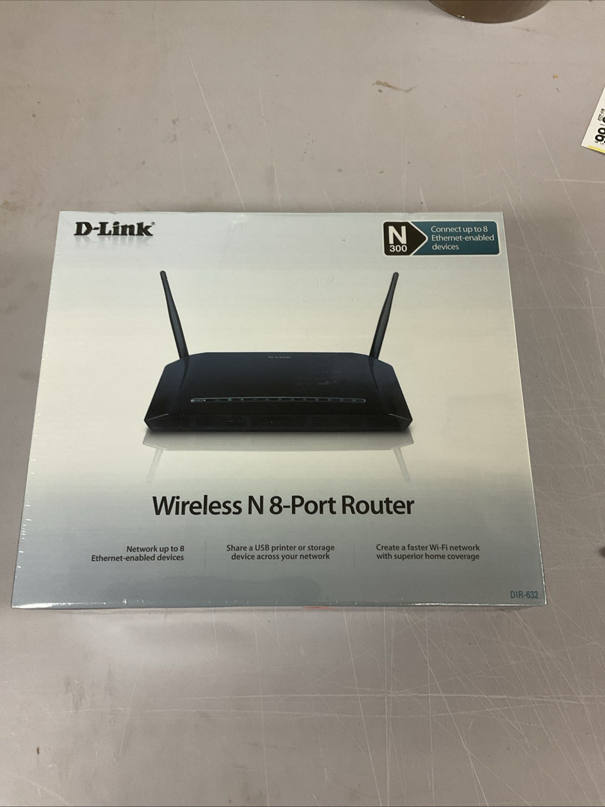 D-link Wireless Router DIR-632 - 8 Ethernet 10/100 Ports and WiFi - Brand New