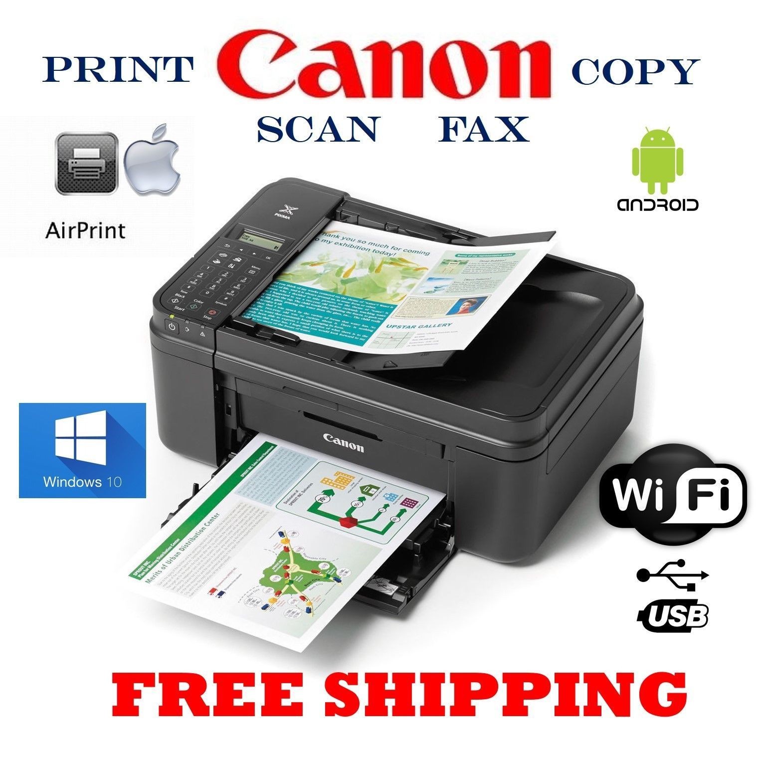 NEW Canon TR4720 Wireless Printer ALL-IN-ONE Deal