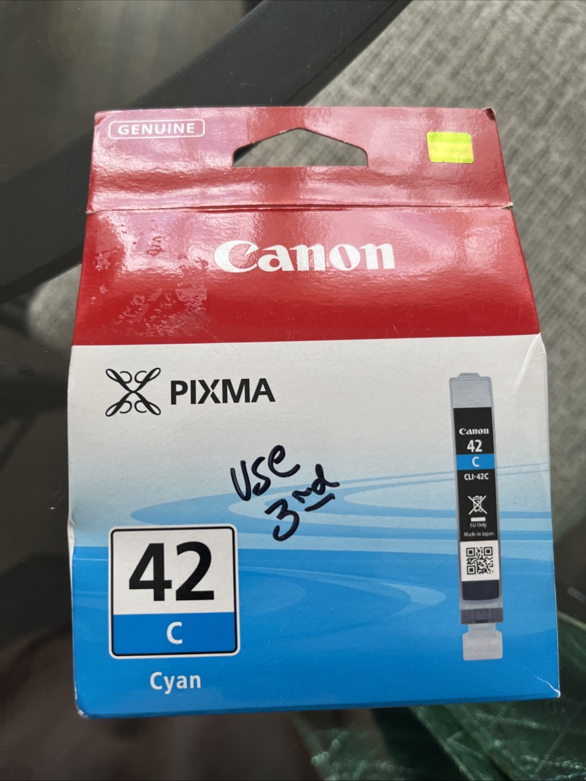 Genuine Canon CLI-42 C Cyan Ink Cartridge - NEW SEALED