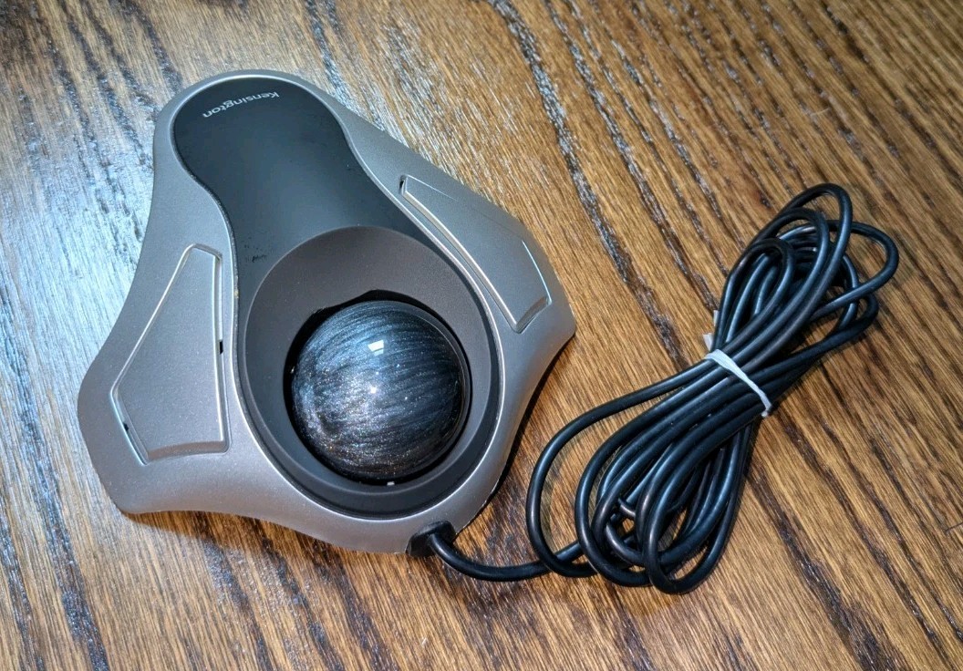 Kensington K64327 Orbit Optical Trackball Mouse Black & Silver USB Pro Sensitive