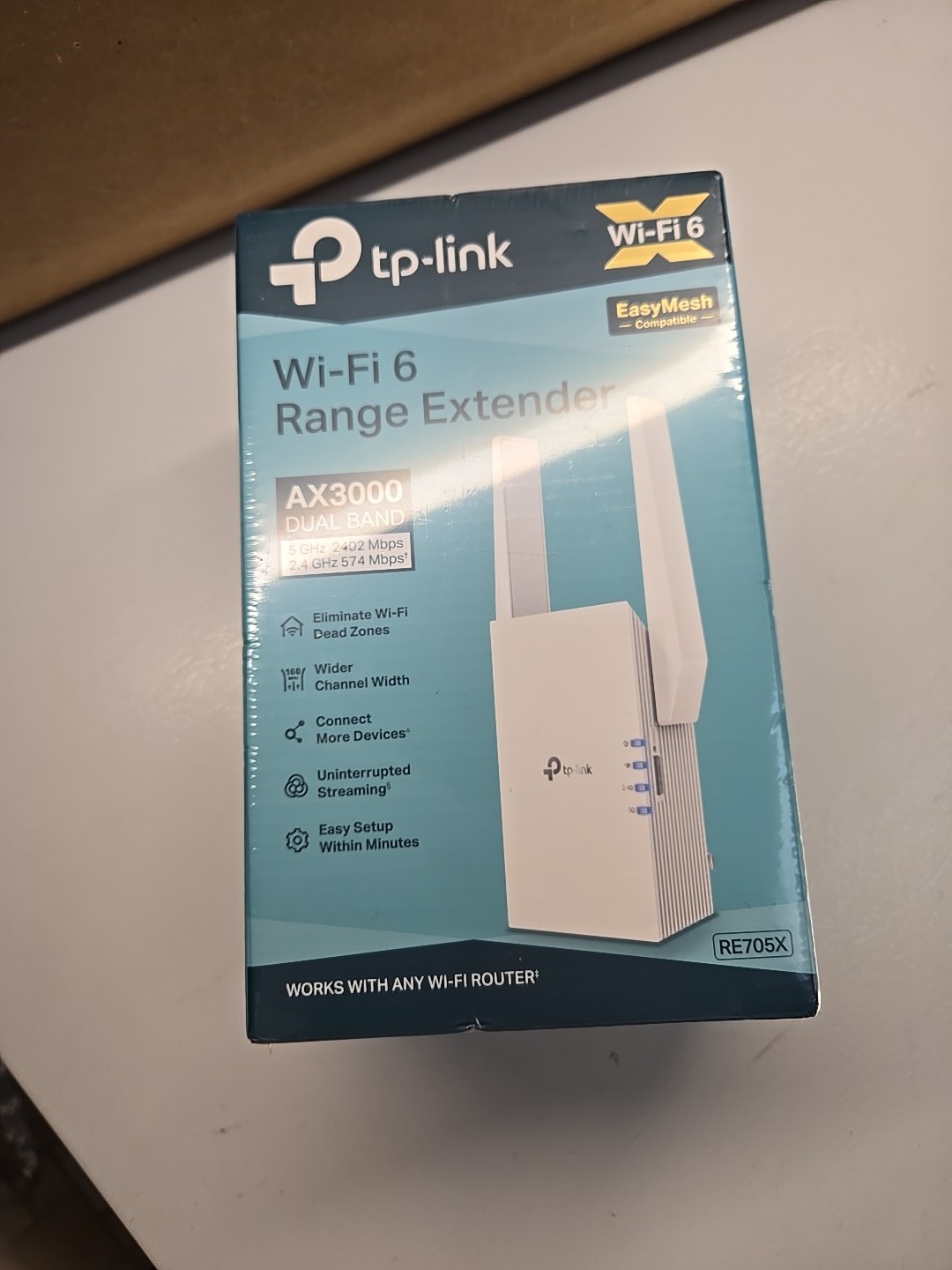 TP-Link | RE715X AX3000 | Mesh WiFi6 Wireless Extender | New, Sealed