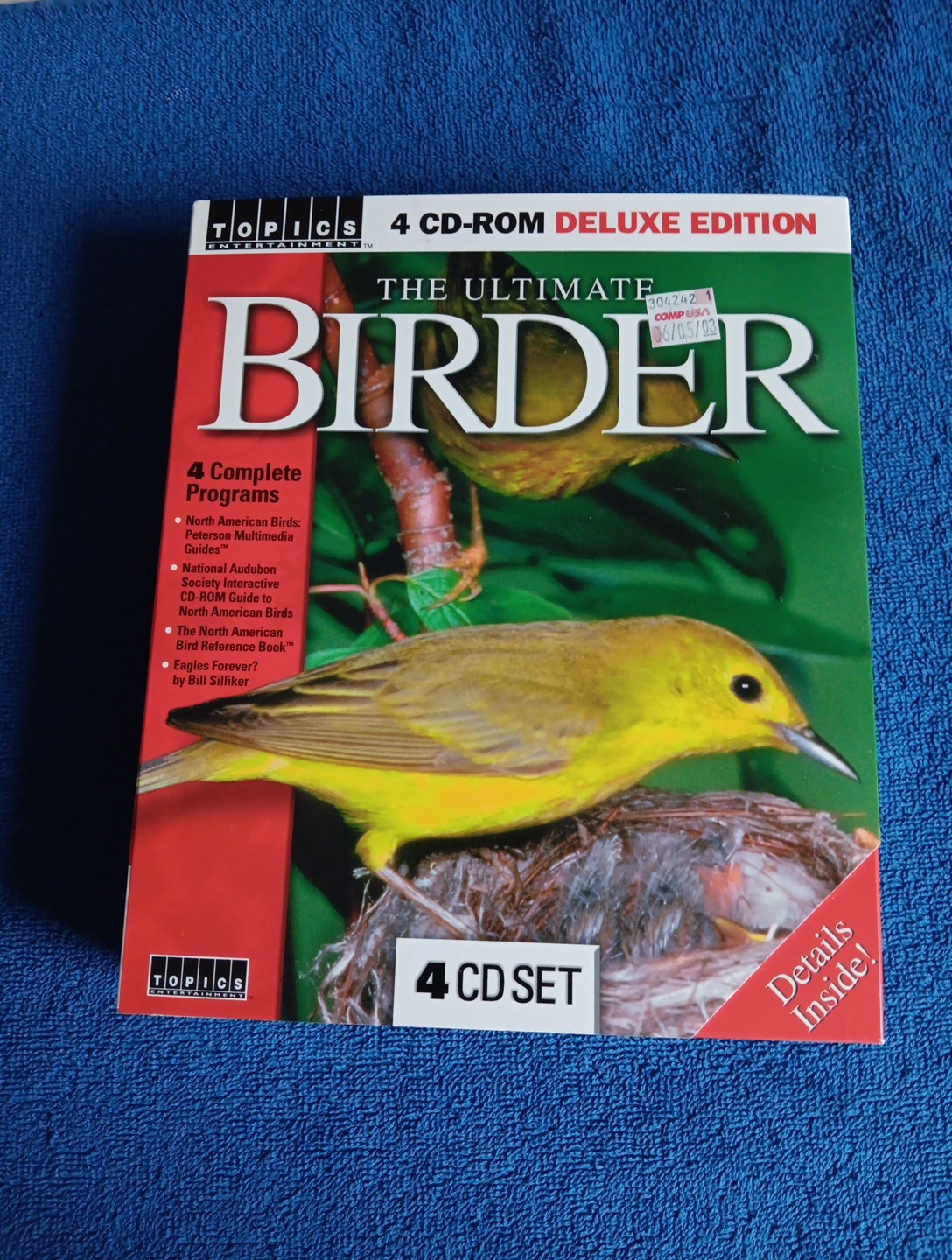 The Ultimate Birder Topics Entertainment 4 CD-ROM Deluxe Edition CS-164s