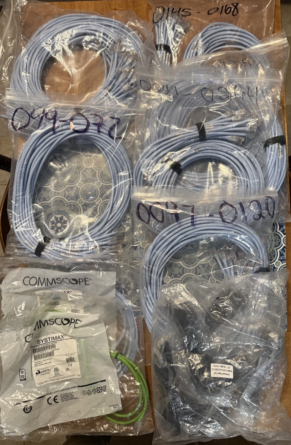 Mixed Lot new Cisco Cat 5 Ethernet Patch Cables,  Modem/Console Cables & other