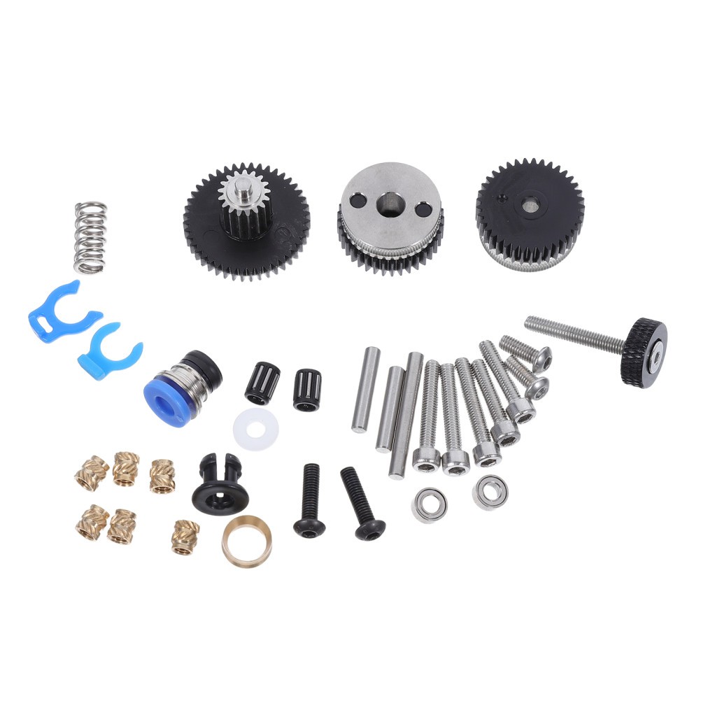 Heavy Duty Steel 3D Printer Gear Extruder Replacement with Stable Filament Feed