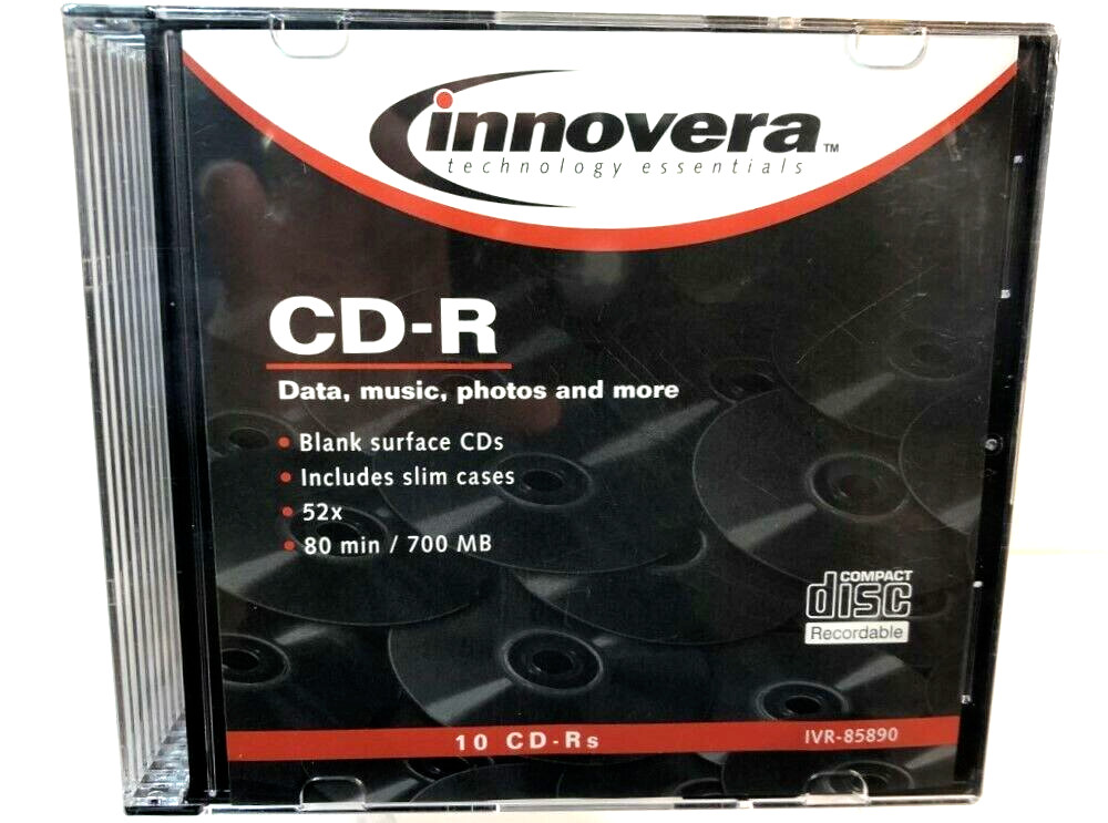 Innovera Technology Essen CD-R disk 10 Pack Set Compact Disc NEW 