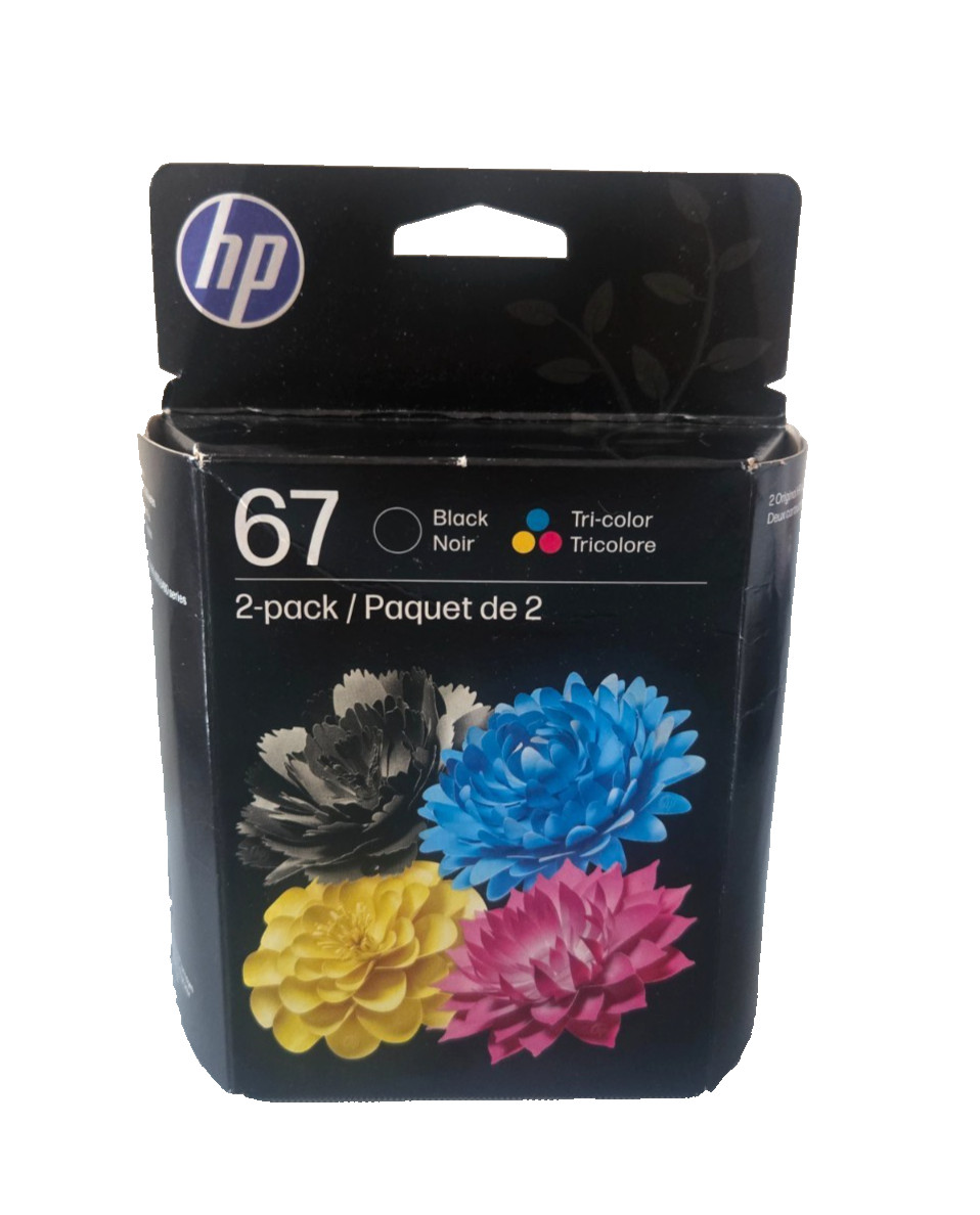 HP 67 Original Ink Cartridge 2-Pack (Black & Tri-Color)