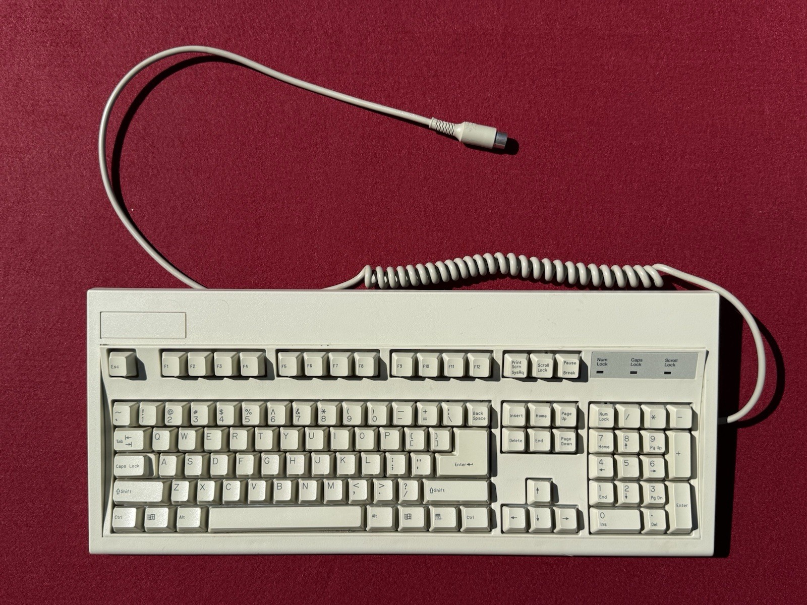 Vintage Key Tronic AT-Style Mechanical Keyboard 5-Pin DIN Connector E03601QL-C