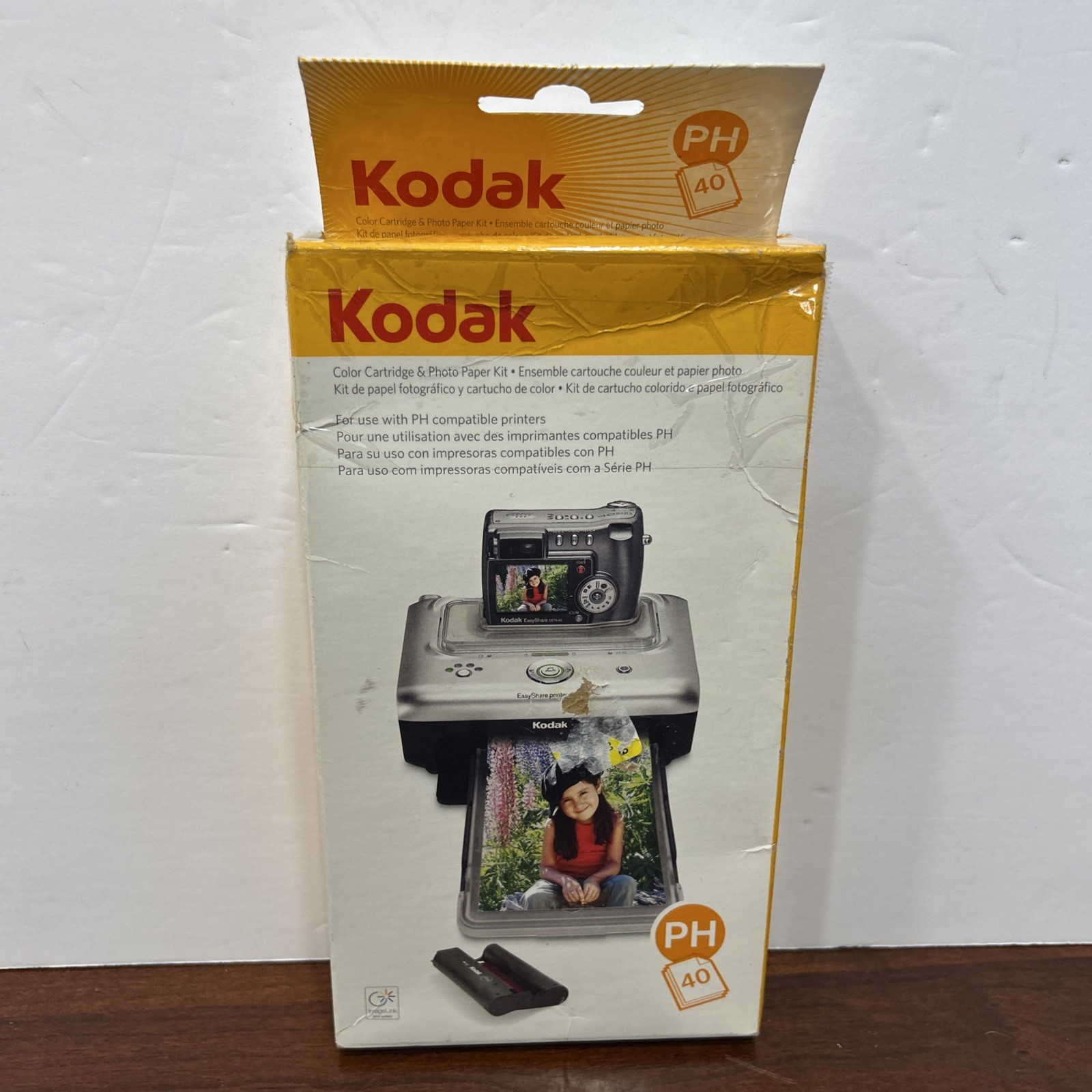 Kodak PH-40 EasyShare Printer Dock Color Cartridge & Photo Paper Refill Kit
