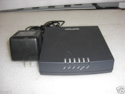 Netopia Cayman 3346 Router w/ AC Adapter TESTED