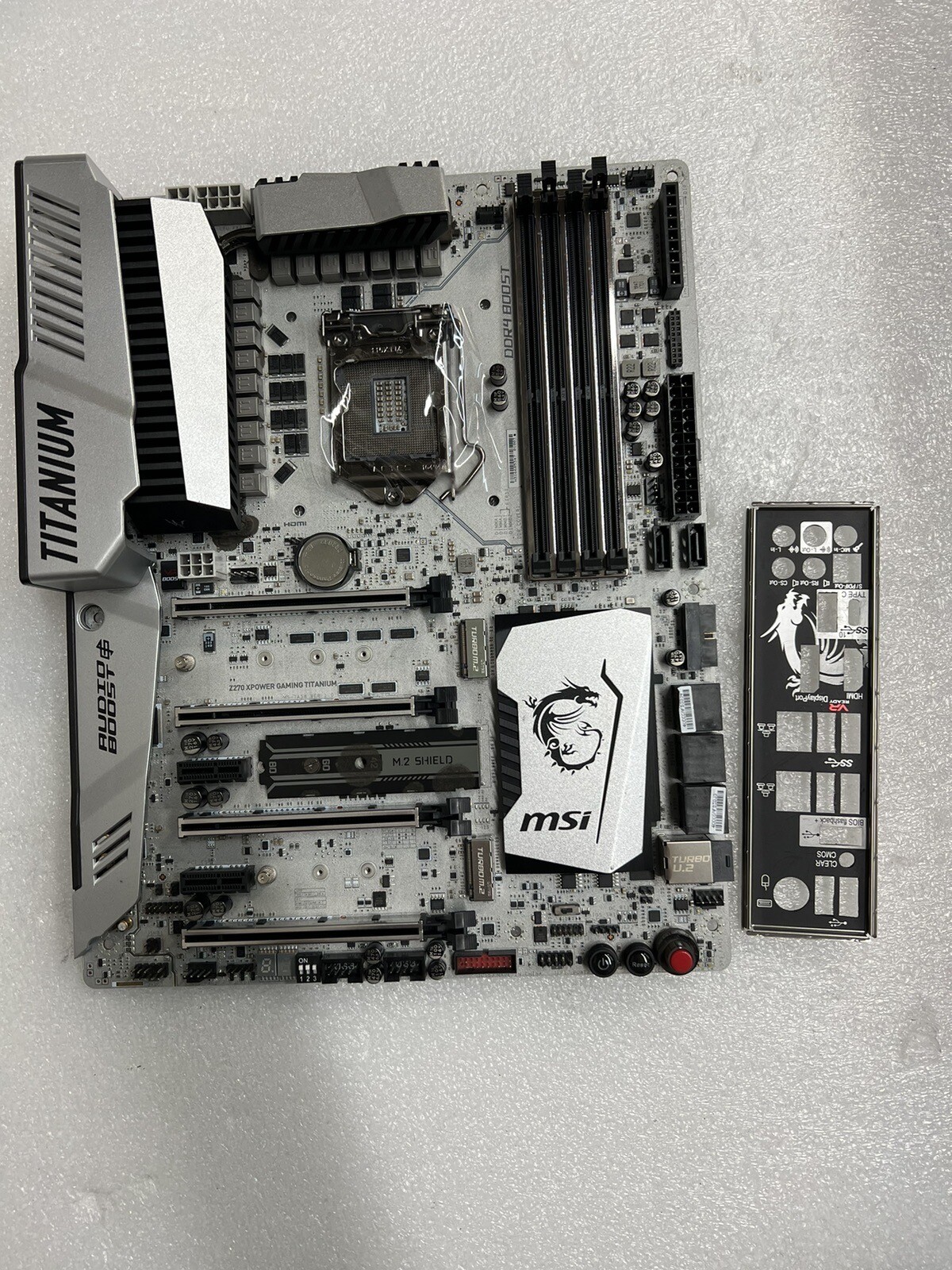 MSI Z270 XPOWER GAMING TITANIUM MOTHERBOARD With I/O Shield & i5-6500 Cpu