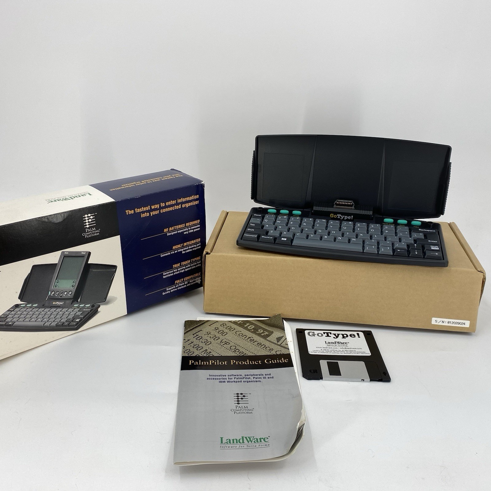 LandWare GoType Pro Portable Keyboard 2500 for Palm III or VII Series Organize