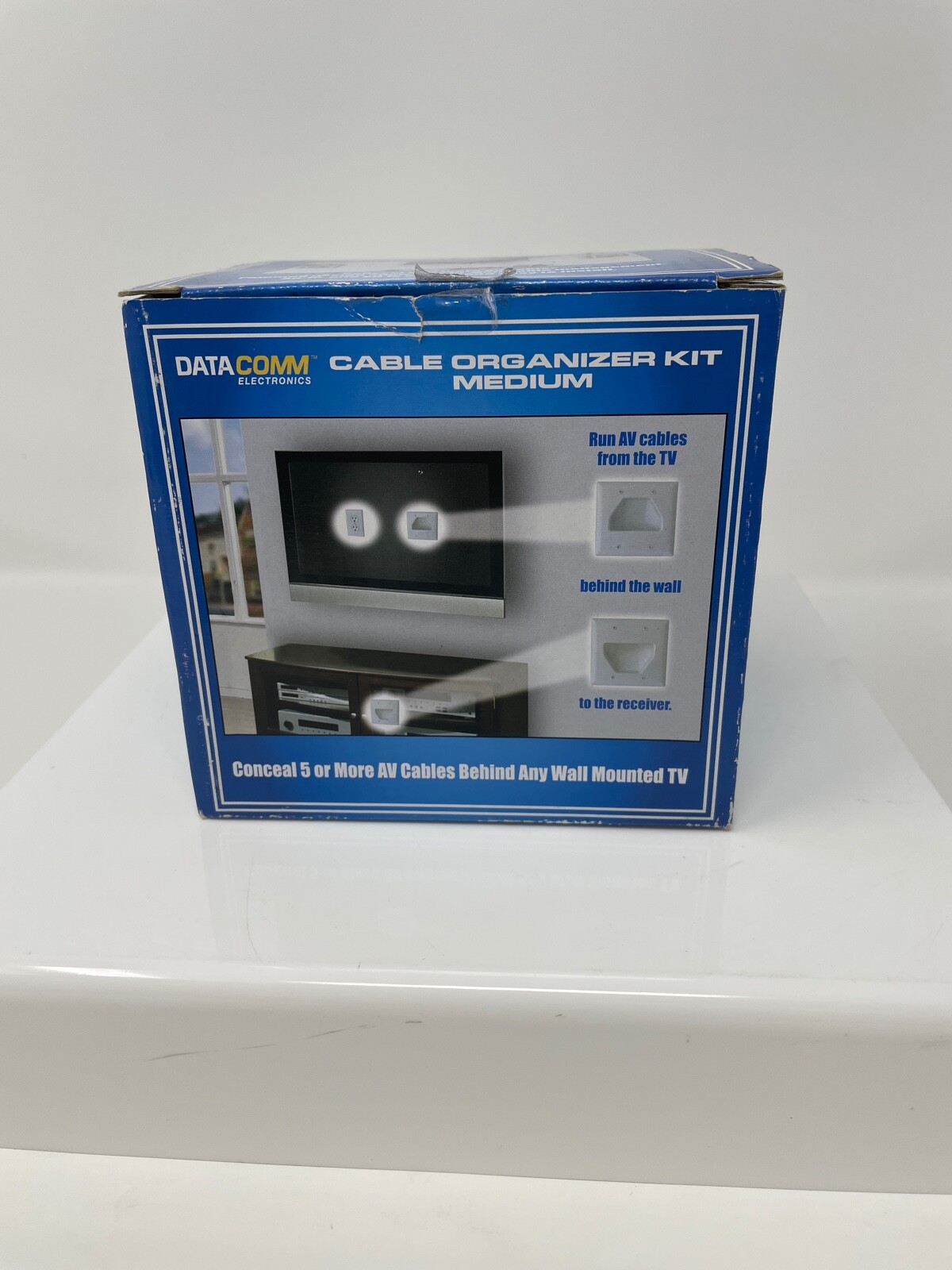 Datacomm Electronics 50-3332-WH-KIT 2 Cable Organizer Kit Medium