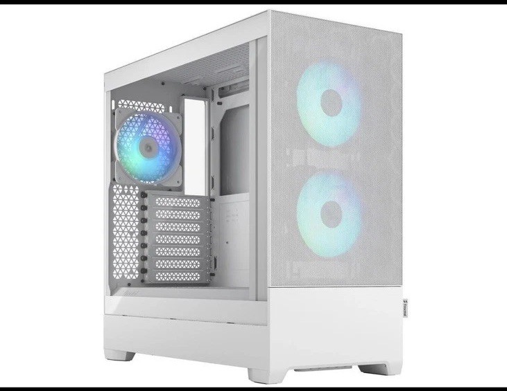 Fractal Design Pop Air RGB White TG ATX High-Airflow Clear Tempered Glass Window