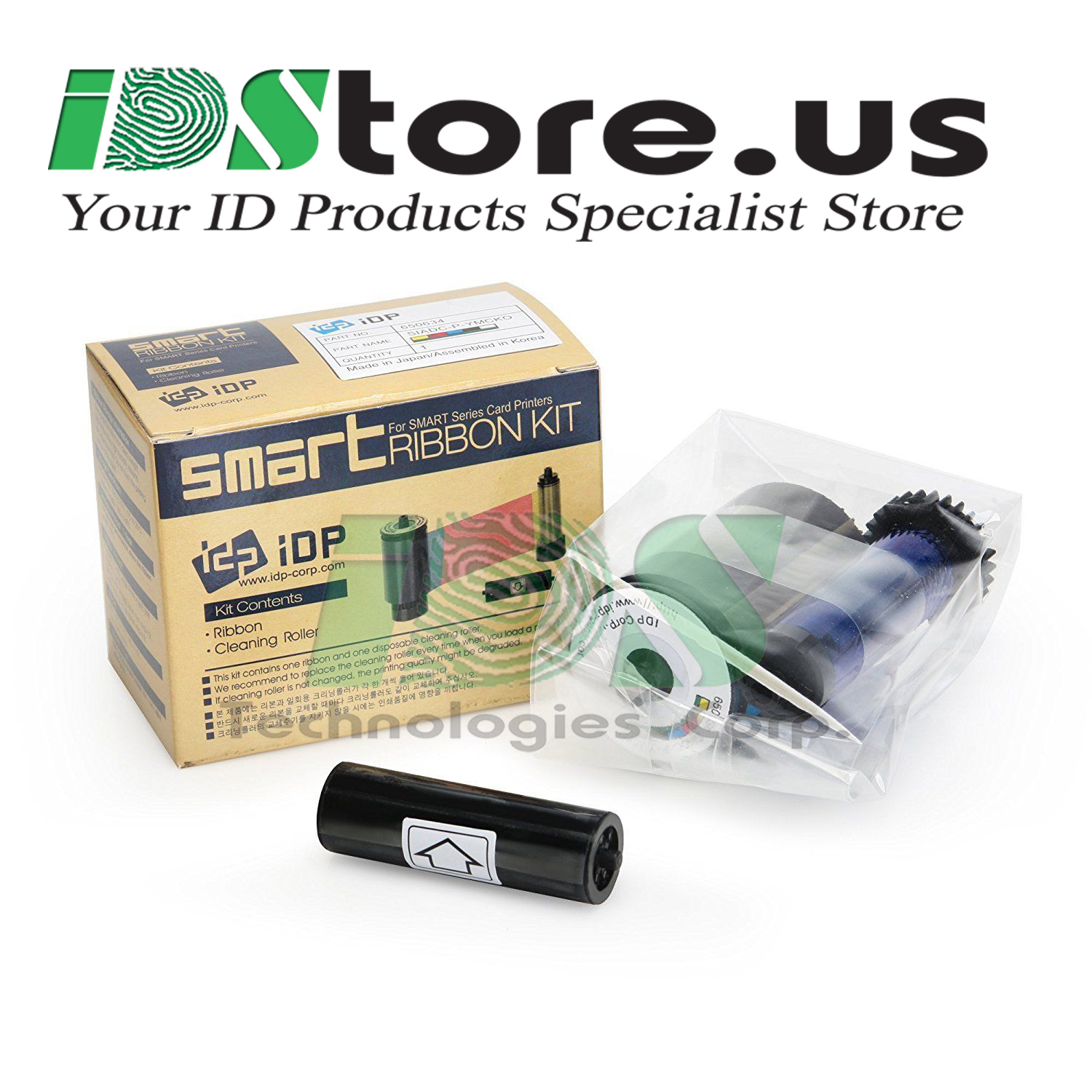 NEW IDP 650637 YMCKOK Color Ribbon Kit - 200 Prints 