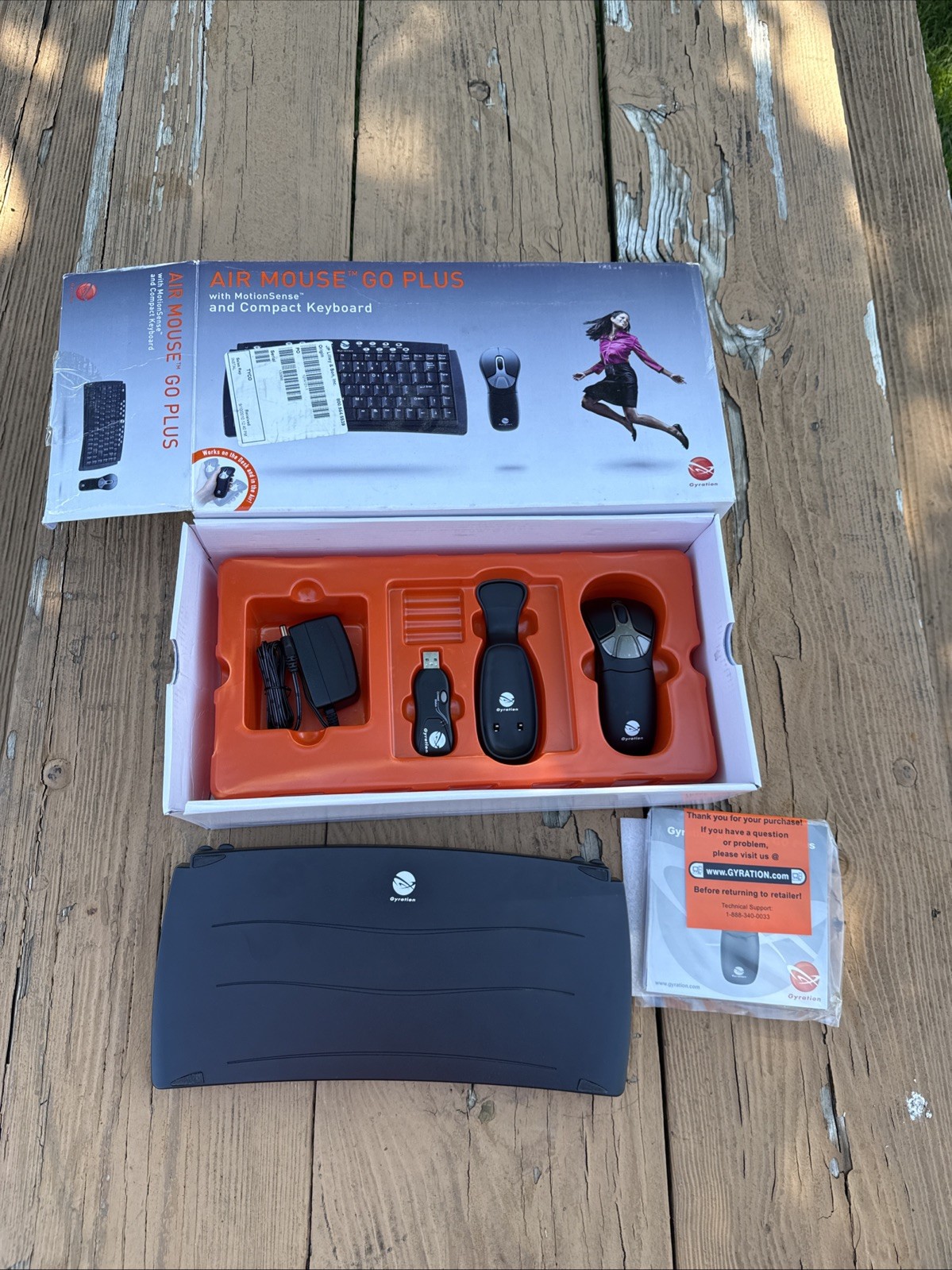 Gyration Air Mouse Go Plus  With Motion Sense And Compact Keyboard GYM1100CKUK